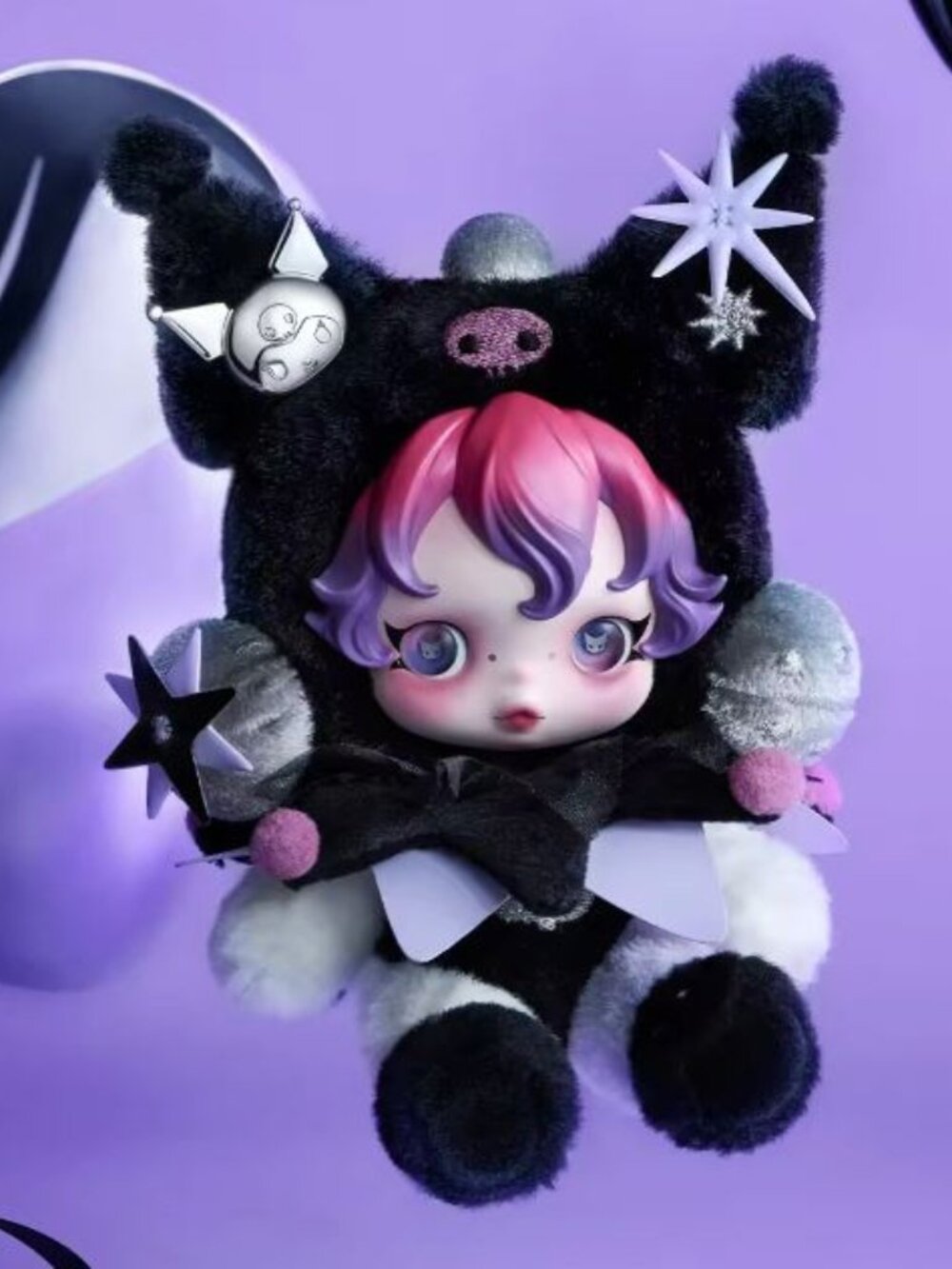 Kuromi x Skullpanda Plush – Rare Collab Piece
